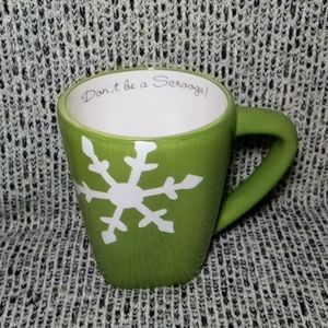 Don't Be A Scrooge! Snowflake Coffee Cup Plain Jane